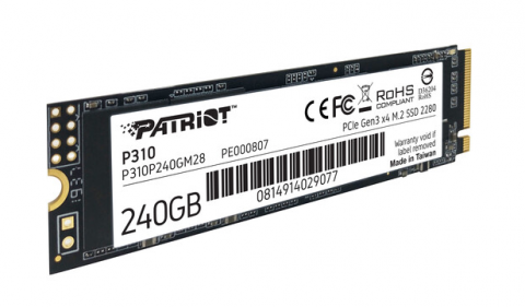 Kietasis diskas SSD M.2 NVMe 240GB 2280 Patriot P310